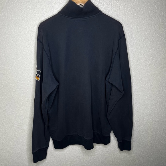 Men’s 47 Branded Kansas KU College Jayhawks Navy Half-Zip Men's Sweater XXL 2XL - Picture 7 of 8